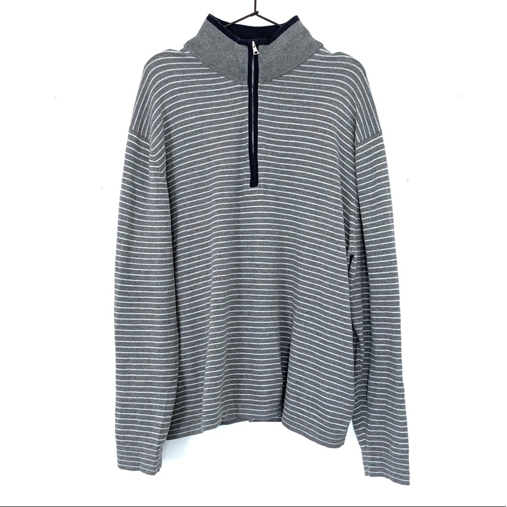 Banana Republic Pima Cotton Quarter Zip Sweater